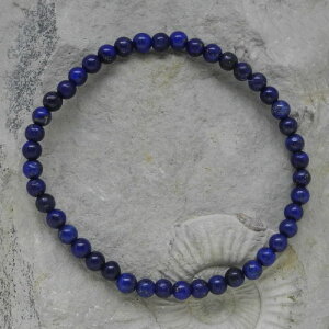 Lapislazuli Kugelarmband 4 mm