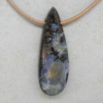 Boulder-Opal Anhänger gebohrt 46 x 16 x 7 mm -...