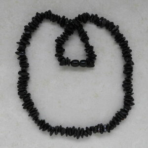 Bernstein Splitterkette "dunkel" ca. 45 cm mit Drehverschluss