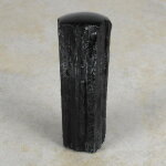 Schwarzer Turmalin / Schörl Anschliff, ca. 3,5 x 3 x 10,5 cm
