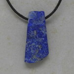 Lapis Lazuli Anhänger gebohrt, ca. 37 x 17 x 9 mm -...