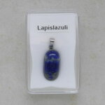 Lapislazuli Anhänger mit Edelstahlöse -...