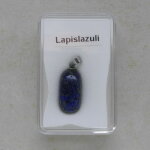 Lapislazuli Anhänger mit Edelstahlöse -...