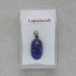 Lapislazuli Anhänger mit Edelstahlöse -...