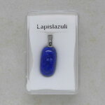 Lapislazuli Anhänger mit Edelstahlöse -...