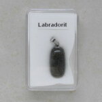 Labradorit Anhänger mit Edelstahlöse -...