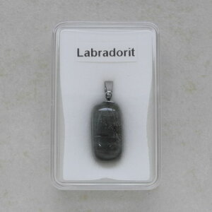 Labradorit Anhänger mit Edelstahlöse - Einzelstück