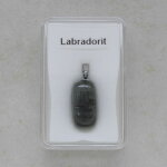 Labradorit Anhänger mit Edelstahlöse - Einzelstück