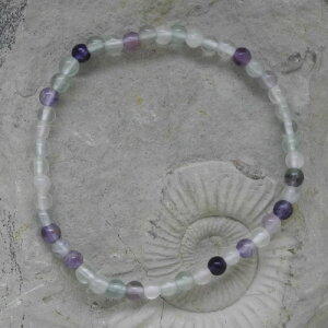 Fluorit Kugelarmband 4 mm