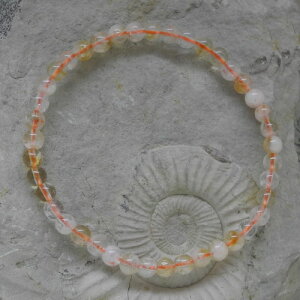 Citrin(gebr.) Kugelarmband 4 mm