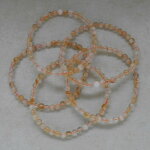Citrin(gebr.) Kugelarmband 4 mm