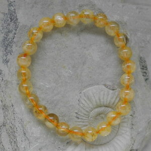 Citrin(gebr.) Kugelarmband 8 mm