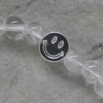 Smiley - be Happy - Armband Bergkristall
