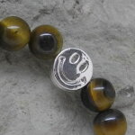 Smiley - be Happy - Armband Tigerauge