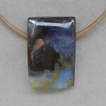Boulder-Opal Anhänger gebohrt 30 x 19 x 9 mm - Einzelstück