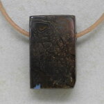 Boulder-Opal Anhänger gebohrt 30 x 19 x 9 mm - Einzelstück