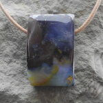 Boulder-Opal Anhänger gebohrt 30 x 19 x 9 mm - Einzelstück