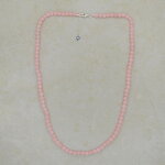 Rosenquarz Kugelkette 4 mm mit 925er Silberverschluss