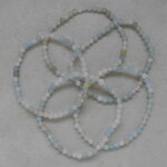 Aquamarin-Morganit-Beryll - Armband, 4 mm