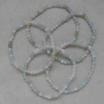 Aquamarin-Morganit-Beryll - Armband, 4 mm