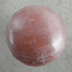 Rosenquarz Kugel, 74 mm