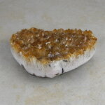 Citrin(gebr.) Drusen Herz, ca. 15 x 13,5 cm - Einzelstück