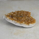 Citrin(gebr.) Drusen Herz, ca. 15 x 13,5 cm - Einzelstück