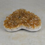 Citrin(gebr.) Drusen Herz, ca. 15 x 13,5 cm - Einzelstück