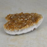 Citrin(gebr.) Drusen Herz, ca. 15 x 13,5 cm - Einzelstück