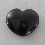 Turmalin schwarz(Schörl) Herz, ca. 72 x 59 x 31 mm -...