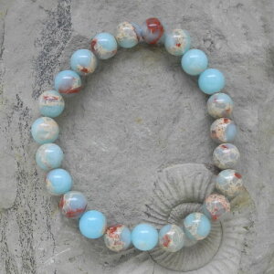 Shoushan-Stein Kugelarmband 8 mm