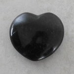 Turmalin schwarz(Schörl) Herz, ca. 73 x 65 x 30 mm -...