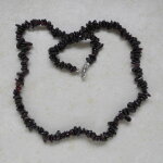 Granat Splitterkette mit Karabinerverschluss 45 cm