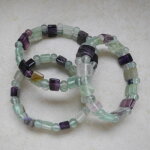 Fluorit Armband Kugeln & Steg 13mm / 17cm