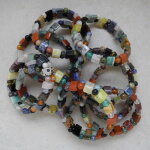Multicolor Armband Kugeln & Steg 13mm / 17cm