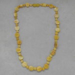 Bernstein - Nugget - Kette gelb, 45 cm mit...