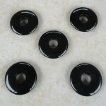 Schwarzer Obsidian Donut 30mm