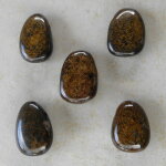 Bronzit Anhänger Trommelstein